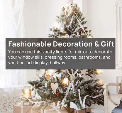 Makeup Mirrors - Hollywood Vanity Style LED Makeup Lights Mirror With 3 Color Modes Lights With 10 Dimmable Bulbs (Mirror Not Include)