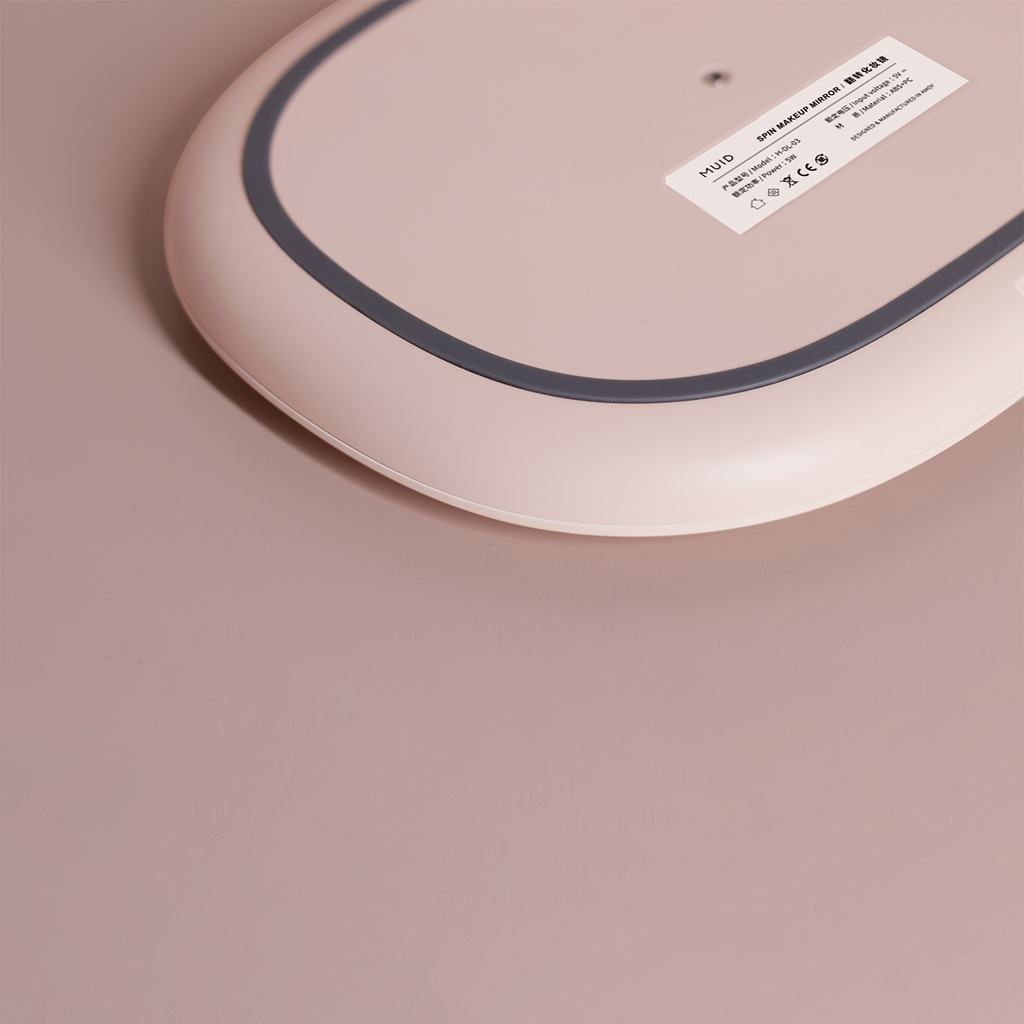 Muid Mirror Lamp Ⅱ Light Pink HM-MR-102-MUID-Makeup Mirrors-PEROZ Accessories