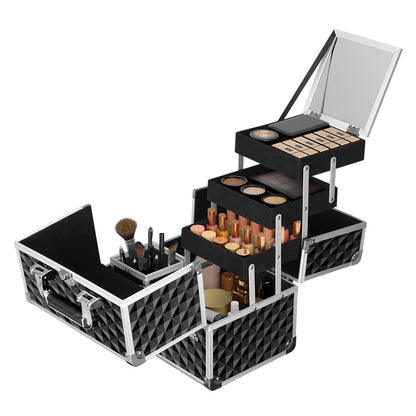 Embellir Makeup Case Beauty Organiser Bag Travel Large Cosmetic Storage Portable-Makeup Organisers-PEROZ Accessories