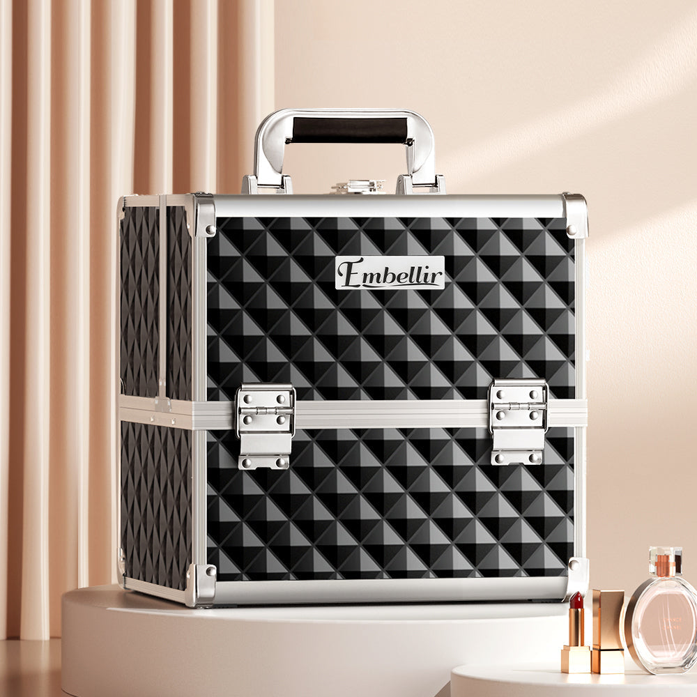 Embellir Makeup Case Beauty Organiser Bag Travel Large Cosmetic Storage Portable-Makeup Organisers-PEROZ Accessories