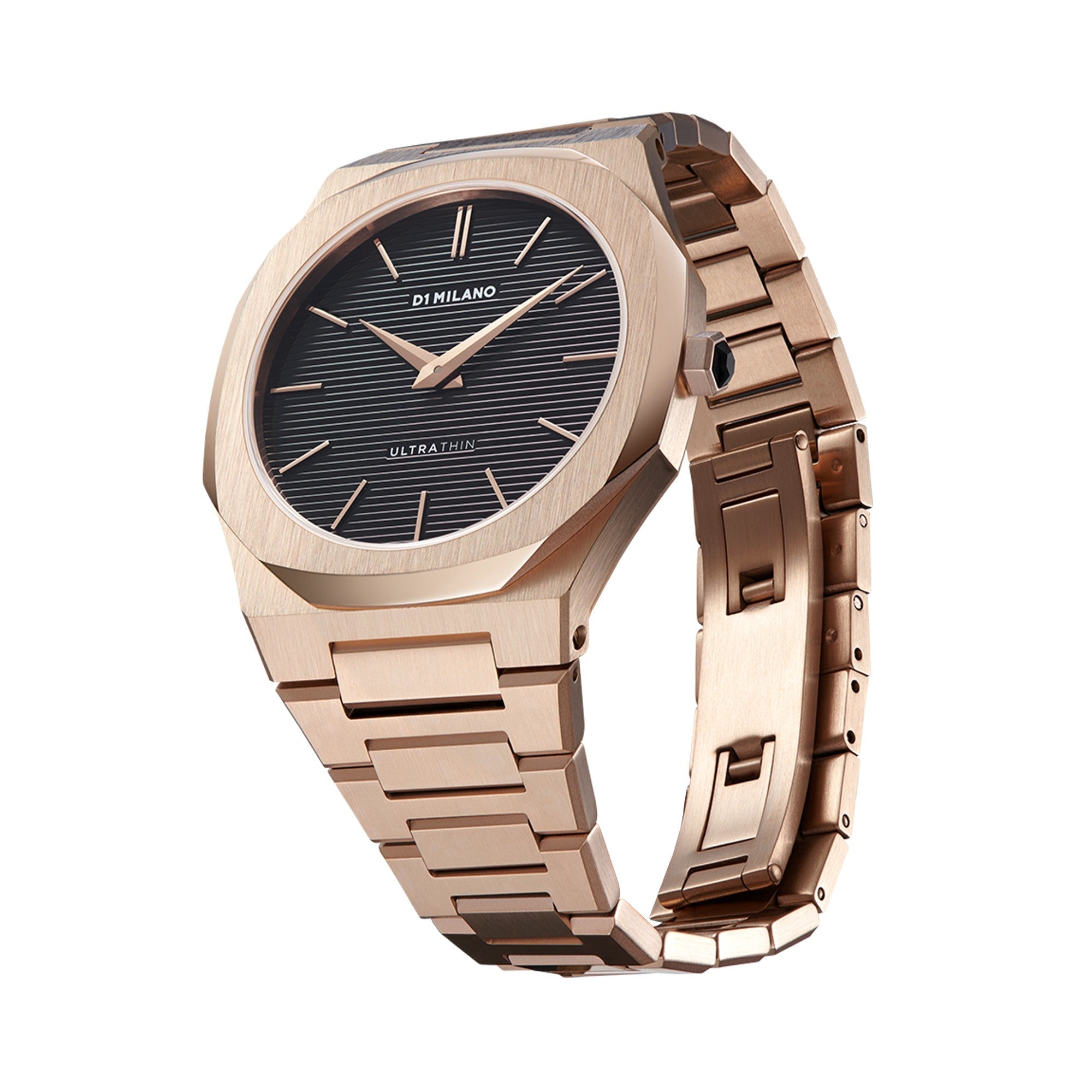 D1 Milano Ultra Slim 40mm Rose Gold Watch-Quartz Watches-PEROZ Accessories