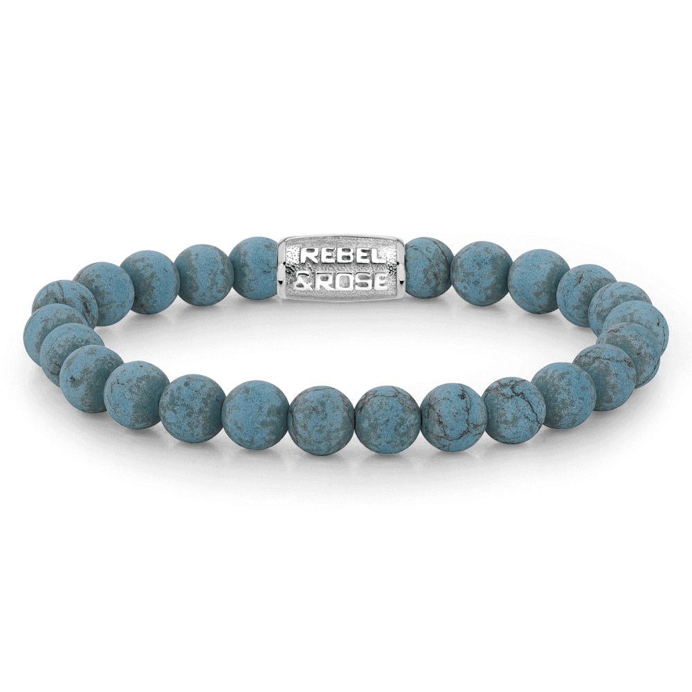 Rebel and Rose Mad Turqoise Delight 8mm Bracelet-PEROZ Accessories
