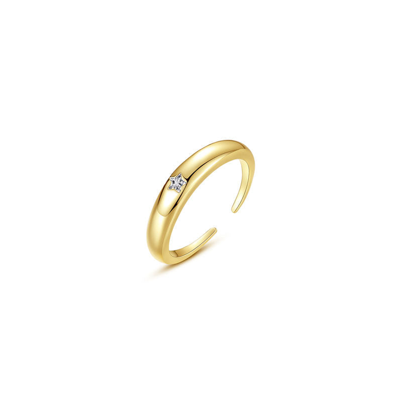 Gold Lia Adjustable Ring | PEROZ Accessories Australia