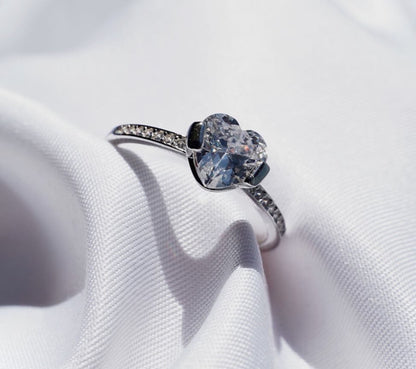 Livia - Women’s Silver Ring-Rings-PEROZ Accessories