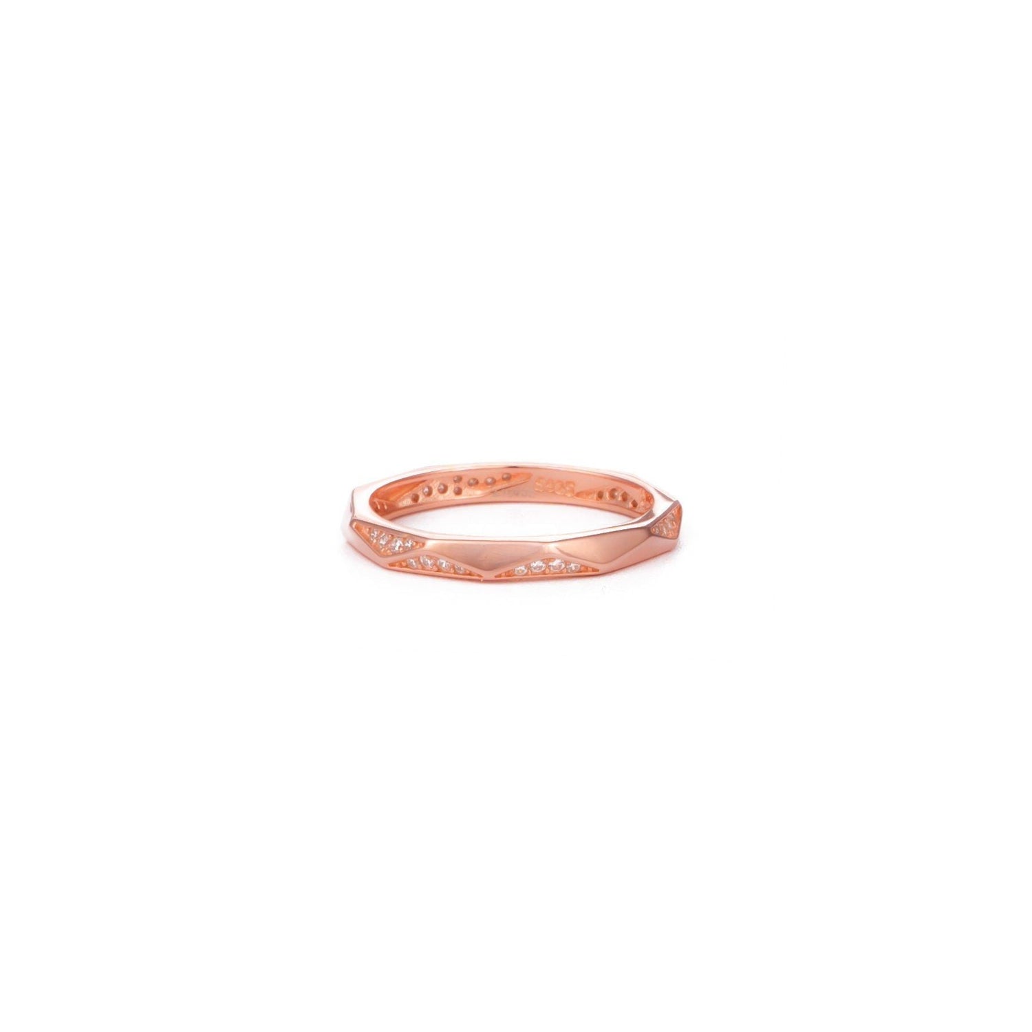 Sterling Silver Martina Ring in Rose Gold | Peroz