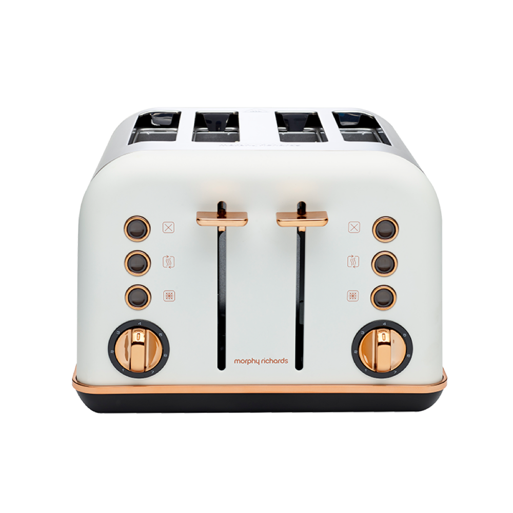 Morphy Richards Accents Rose Gold 4-Slice Toaster-Toasters-PEROZ Accessories