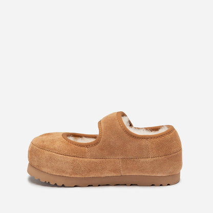 Ugg Logo Kids Mary Jane-Kids Slippers-PEROZ Accessories