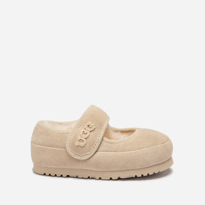 Ugg Logo Kids Mary Jane-Kids Slippers-PEROZ Accessories
