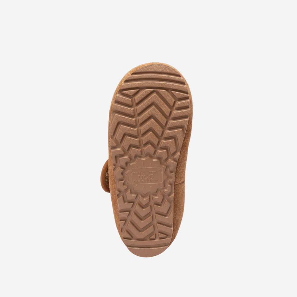 Ugg Logo Kids Mary Jane-Kids Slippers-PEROZ Accessories