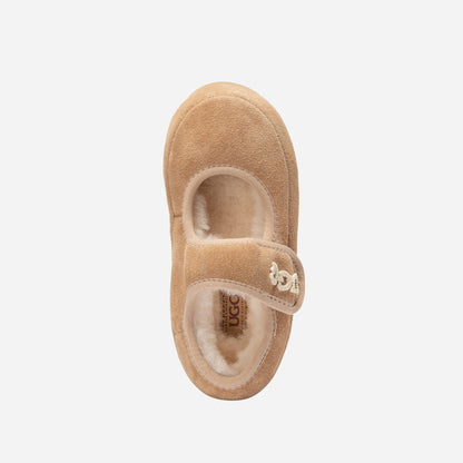 Ugg Logo Kids Mary Jane-Kids Slippers-PEROZ Accessories