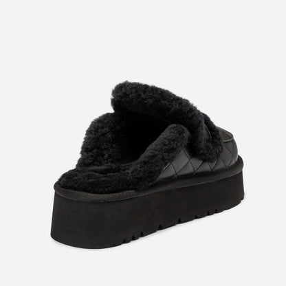Ugg Violet Matelasse Shearling Platform Slipper-Women Slippers-PEROZ Accessories
