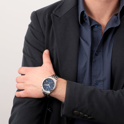 Philip Watch Blaze Blue 41mm Chronograph-Watches-PEROZ Accessories