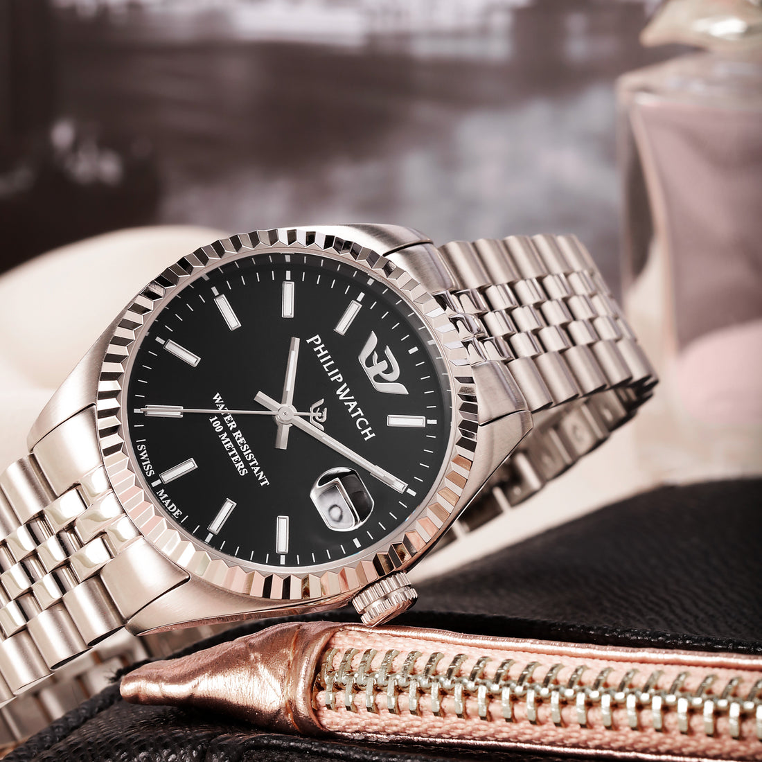 Philip Watch Caribe 35mm Silver Women&