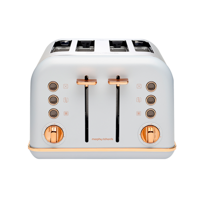 Morphy Richards Accents Rose Gold 4-Slice Toaster-Toasters-PEROZ Accessories