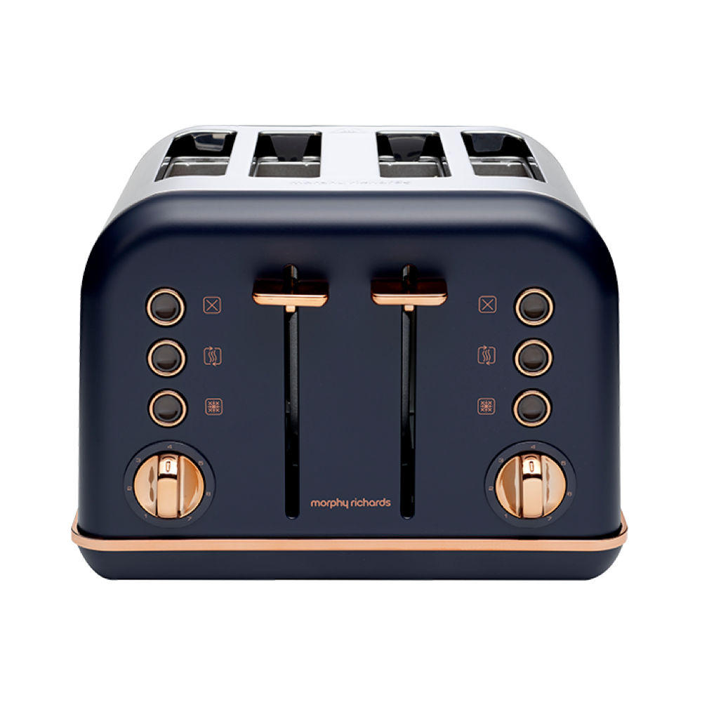 Morphy Richards Accents Rose Gold 4-Slice Toaster-Toasters-PEROZ Accessories