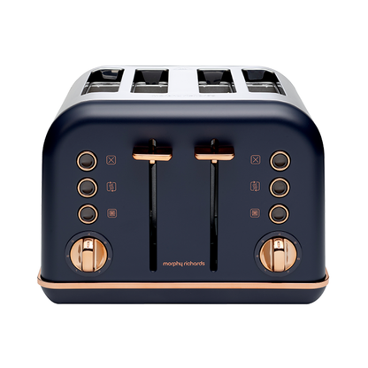 Morphy Richards Accents Rose Gold 4-Slice Toaster-Toasters-PEROZ Accessories