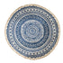 SOGA Dark Blue Carpet Soft Linen Bohemian Non Slip Floor Retro Minimalist Round Rug Home Decor with Tassels-Rugs-PEROZ Accessories