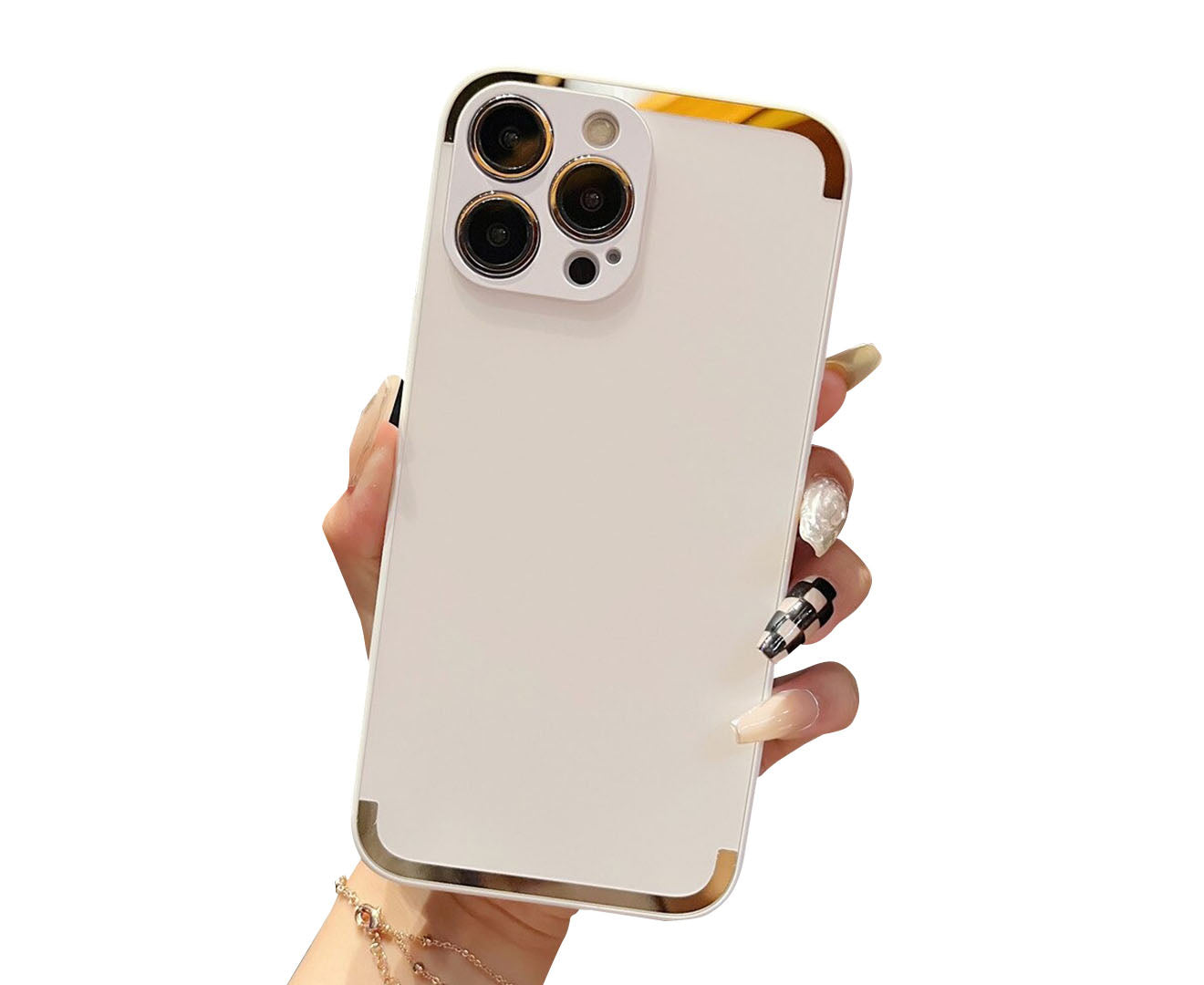Anymob iPhone Case White Frosted Skin Feel Camera Protection Mobile Cover For iPhone 14 11 12 13 Pro XS Max X XR 7 8 Plus-Mobile Phone Cases-PEROZ Accessories