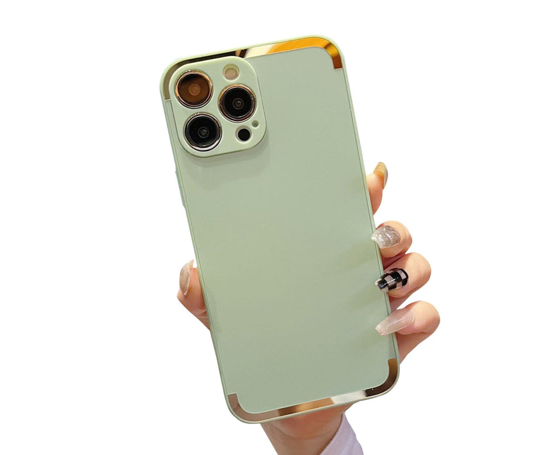 Anymob iPhone Case Celadon Frosted Skin Feel Camera Protection Mobile Cover For iPhone 14 11 12 13 Pro XS Max X XR 7 8 Plus-Mobile Phone Cases-PEROZ Accessories