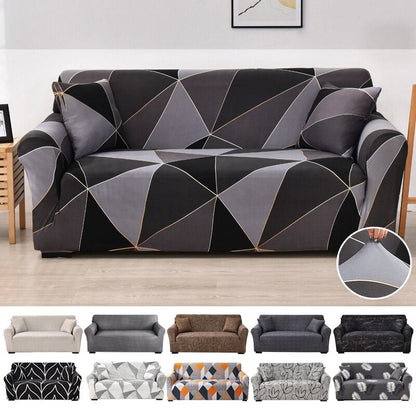 Anyhouz 3 Seater Sofa Cover Dark Gray Style and Protection For Living Room Sofa Chair Elastic Stretchable Slipcover-Slipcovers-PEROZ Accessories