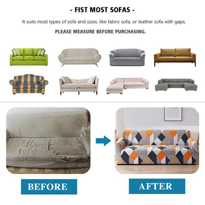 Anyhouz 1 Seater Sofa Cover Plain Blue Style and Protection For Living Room Sofa Chair Elastic Stretchable Slipcover-Slipcovers-PEROZ Accessories