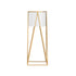 SOGA 70cm Gold Metal Plant Stand with White Flower Pot Holder Corner Shelving Rack Indoor Display-Indoor Pots, Planters and Plant Stands-PEROZ Accessories