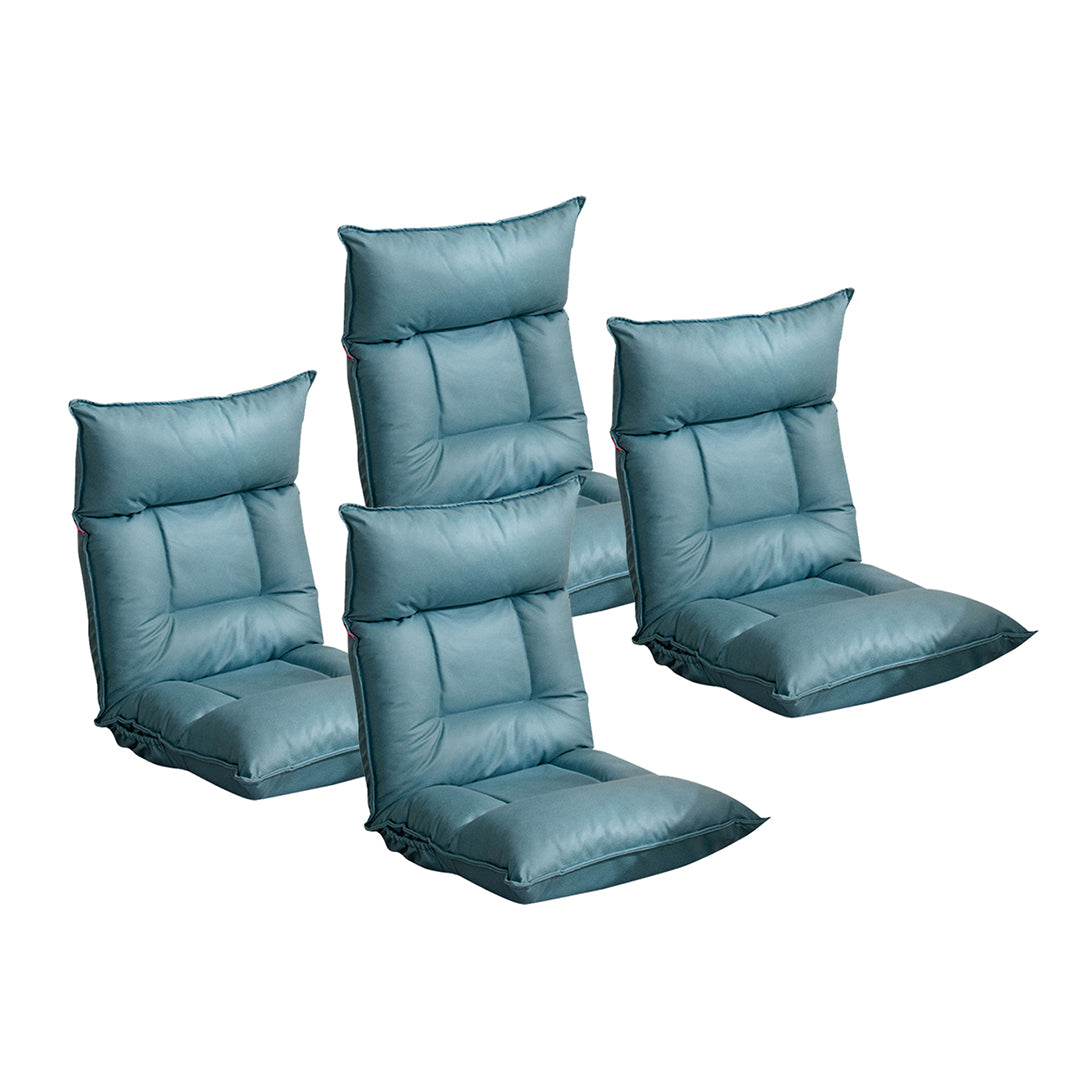 SOGA 4X Green Lounge Recliner Lazy Sofa Bed Tatami Cushion Collapsible Backrest Seat Home Office Decor-Recliner Chair-PEROZ Accessories