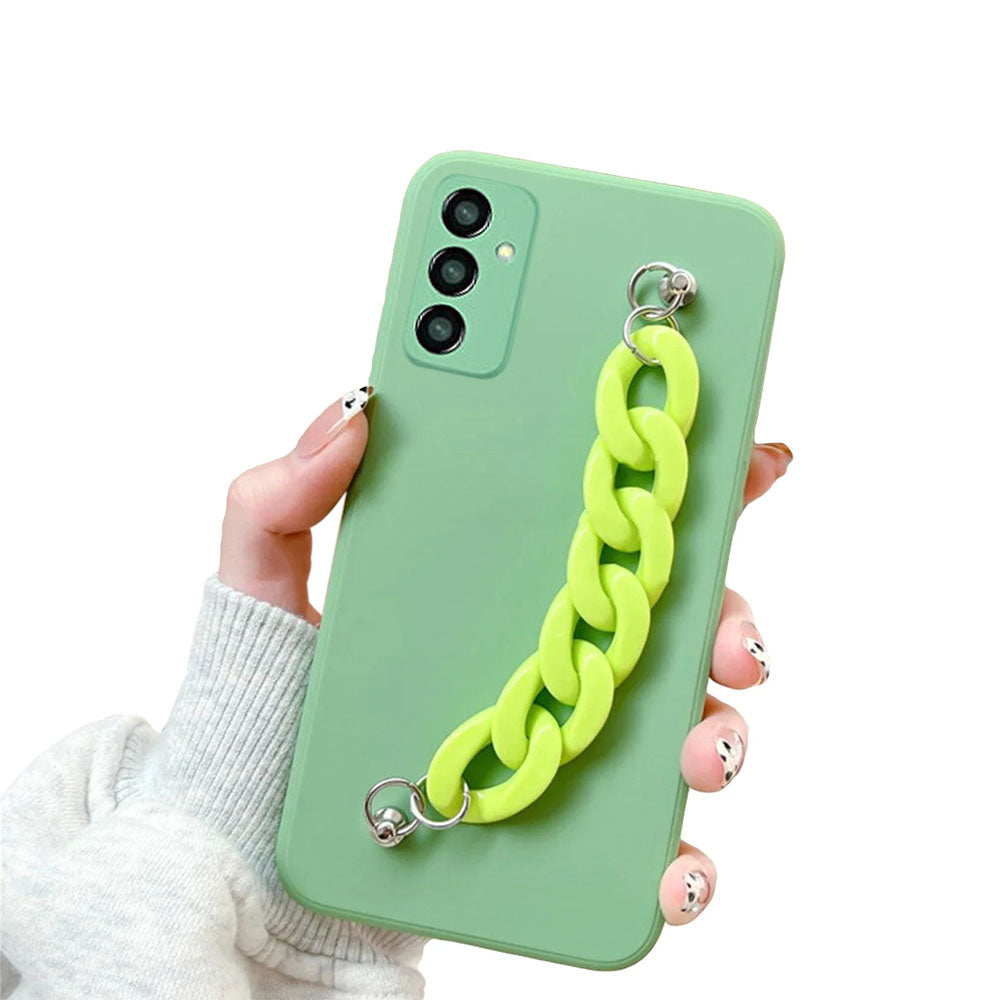 Anymob Samsung Mobile Marble Bracelet Phone Case in Yellow Green Case Design For S10 S20 S21 S22 Plus Ultra FE Note With Wrist Strap Silicone Cover-Mobile Phone Cases-PEROZ Accessories