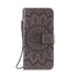 Anymob Xiaomi Redmi Case Gray Flower Book Leather Flip Phone Cover Wallet 3D Case Cover Protection-Mobile Phone Cases-PEROZ Accessories
