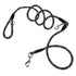 SOGA 220cm Multifunction Hands Free Rope Pet Cat Dog Puppy Double Ended Leash for Walking Training Tracking Obedience Black-Dog Collars-PEROZ Accessories