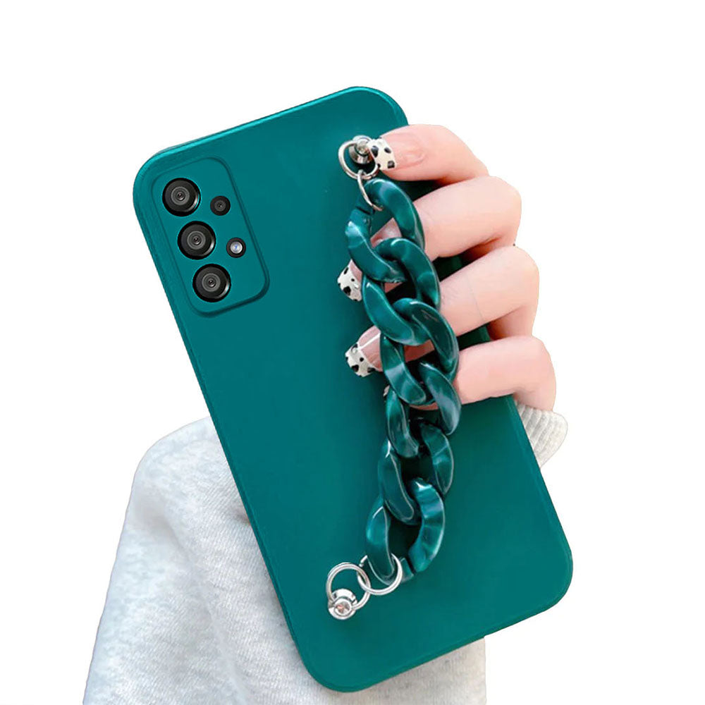 Anymob Samsung Mobile Marble Bracelet Phone Case in Luxurious Green Case Design For S10 S20 S21 S22 Plus Ultra FE Note With Wrist Strap Silicone Cover-Mobile Phone Cases-PEROZ Accessories