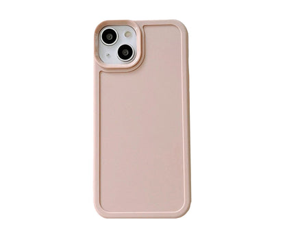 Anymob iPhone Case Peach Solid Candy Color Soft Silicone Bumper Shockproof Cover iPhone 13 11 12 Pro Max XR XS Max X Compatible-Mobile Phone Cases-PEROZ Accessories