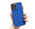 Anymob iPhone Case Dark Blue Love Heart Gold Plating Soft Shockproof Cover iPhone 13 12 11 Pro Max X XS Max XR 12 13 2020 Compatible-Mobile Phone Cases-PEROZ Accessories