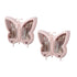 SOGA 2X Pink Butterfly Shape Wall Mounted Makeup Organiser Dustproof Waterproof Bathroom Storage Box Home Decor-Makeup Organisers-PEROZ Accessories