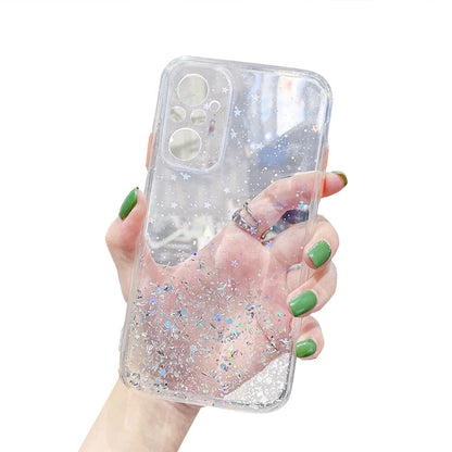 Anymob Xiaomi Phone Case Clear Gradient Sequins Glitter Silicone Mobile Cover- Note 10 9 8 Pro 10S 9A 9C 9T Mi 11 Lite Poco X3 F3 M3-Mobile Phone Cases-PEROZ Accessories