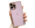 Anymob iPhone Case Light Blue Love Heart Gold Plating Soft Shockproof Cover iPhone 13 12 11 Pro Max X XS Max XR 12 13 2020 Compatible-Mobile Phone Cases-PEROZ Accessories