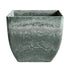 SOGA 32cm Green Grey Square Resin Plant Flower Pot in Cement Pattern Planter Cachepot for Indoor Home Office-Indoor Pots, Planters and Plant Stands-PEROZ Accessories