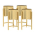 SOGA 4X 45CM Gold Metal Plant Stand with Flower Pot Holder Corner Shelving Rack Indoor Display-Indoor Pots, Planters and Plant Stands-PEROZ Accessories