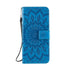 Anymob Samsung Case Ocean Blue Flower Luxury Wallet Phone Flip Leather Cover With Card Slot Protection-Mobile Phone Cases-PEROZ Accessories
