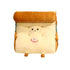 SOGA Smiley Face Toast Bread Wedge Cushion Stuffed Plush Cartoon Back Support Pillow Home Decor-PEROZ Accessories