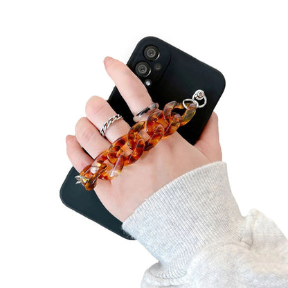 Anymob Samsung Mobile Marble Bracelet Phone Case in Luxurious Black Case Design For S10 S20 S21 S22 Plus Ultra FE Note With Wrist Strap Silicone Cover-Mobile Phone Cases-PEROZ Accessories