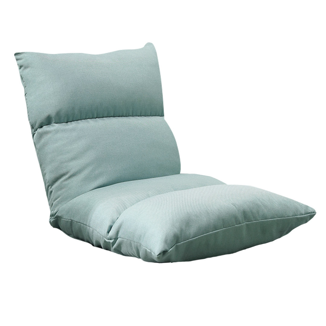 SOGA Lounge Floor Recliner Adjustable Lazy Sofa Bed Folding Game Chair Mint Green-Recliner Chair-PEROZ Accessories