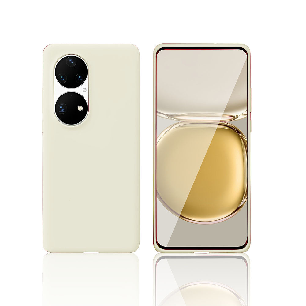 Anymob Huawei Phone Case Beige Full Lens Protection Silicone Soft Cover-Mobile Phone Cases-PEROZ Accessories
