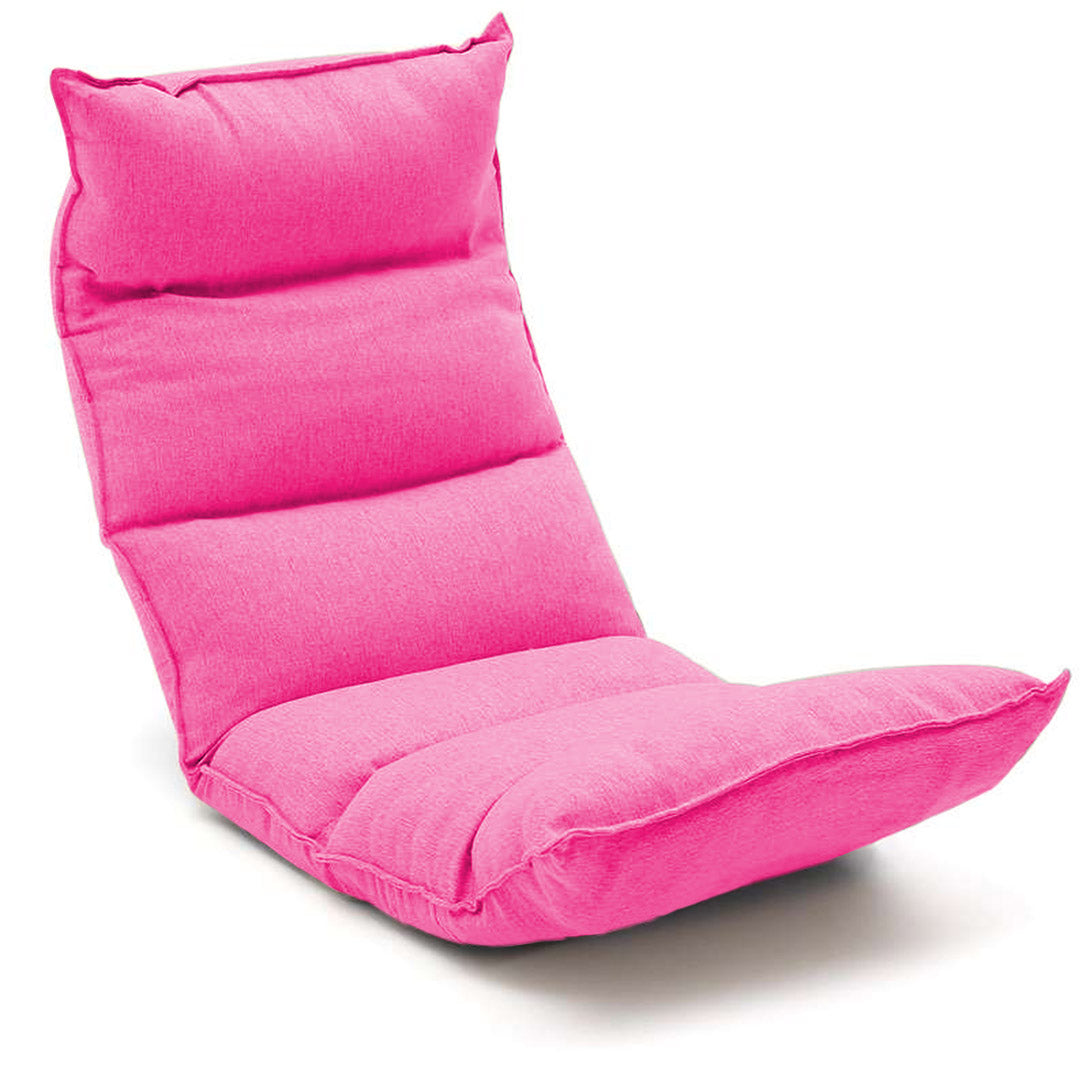 SOGA Foldable Tatami Floor Sofa Bed Meditation Lounge Chair Recliner Lazy Couch Pink-Recliner Chair-PEROZ Accessories