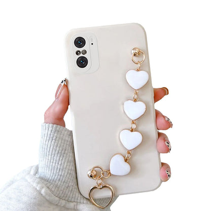 Anymob Xiaomi and Redmi Phone Case Beige Women Chain Bracelet Soft Silicone For Note 10 9 Pro 10s 9s 8 7 Pro 10 9 9A Poco X3 11T 11-Mobile Phone Cases-PEROZ Accessories
