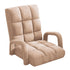 SOGA Foldable Lounge Cushion Adjustable Floor Lazy Recliner Chair with Armrest Khaki-Recliner Chair-PEROZ Accessories