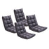 SOGA 4X Grey Lounge Floor Recliner Adjustable Gaming Sofa Bed Foldable Indoor Outdoor Backrest Seat Home Office Decor-Recliner Chair-PEROZ Accessories