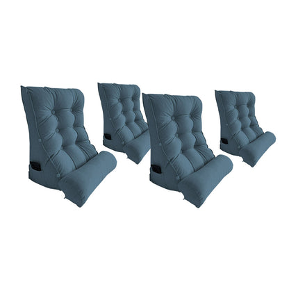 SOGA 4X 60cm Grey Triangular Wedge Lumbar Pillow Headboard Backrest Sofa Bed Cushion Home Decor-Headboard Pillow-PEROZ Accessories