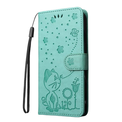 Anymob Samsung Case Green Flip Leather 3D Cat Embossed PU Leather Wallet Cover Protection-Mobile Phone Cases-PEROZ Accessories