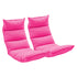 SOGA 2X Foldable Tatami Floor Sofa Bed Meditation Lounge Chair Recliner Lazy Couch Pink-Recliner Chair-PEROZ Accessories